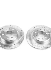 Power Stop Evolution Drilled & Slotted Rotors - Pair Rear Buick Envision 2018                                     - AR82197XPR - Image 2