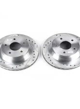 Power Stop Evolution Drilled & Slotted Rotors - Pair Front Chevrolet Corvette 1984-1987                                     - AR8220XPR - Image 2