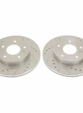 Power Stop Evolution Drilled & Slotted Rotors - Pair Rear Pontiac Firebird 1978-1981                                     - AR8225XPR - Image 2