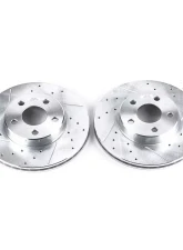 Power Stop Evolution Drilled & Slotted Rotors - Pair Front Buick Skylark 1990-1998                                     - AR8234XPR - Image 2