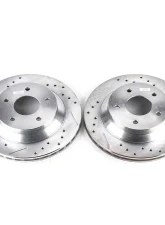 Power Stop Evolution Drilled & Slotted Rotors - Pair Front Chevrolet Corvette 1988-1995                                     - AR8240XPR - Image 2