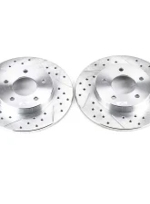 Power Stop Evolution Drilled & Slotted Rotors - Pair Rear Buick LeSabre 2000-2005                                     - AR8245XPR - Image 2