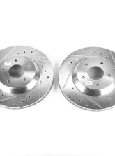 Power Stop Evolution Drilled & Slotted Rotors - Pair Front Chevrolet Corvette 1988-1996                                     - AR8246XPR - Image 2