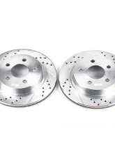 Power Stop Evolution Drilled & Slotted Rotors - Pair Rear Chevrolet Camaro 1993-1997                                     - AR8249XPR - Image 2