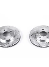 Power Stop Evolution Drilled & Slotted Rotors - Pair Front Buick Century 1997-2005                                     - AR8250XPR - Image 2