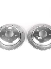 Power Stop Evolution Drilled & Slotted Rotors - Pair Rear Chevrolet Caprice 1994-1996                                     - AR8253XPR - Image 2