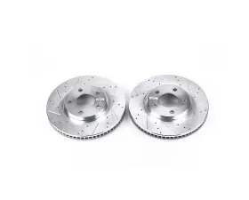 Power Stop Evolution Drilled & Slotted Rotors - Pair Front Buick LeSabre 2000-2004