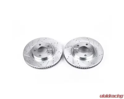 Power Stop Evolution Drilled & Slotted Rotors - Pair Front Buick LeSabre 2000-2004 - AR8255XPR