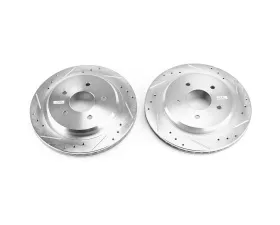 Power Stop Evolution Drilled & Slotted Rotors - Pair Rear Cadillac XLR 2004-2009