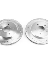 Power Stop Evolution Drilled & Slotted Rotors - Pair Rear Cadillac XLR 2004-2009                                     - AR8261XPR - Image 2