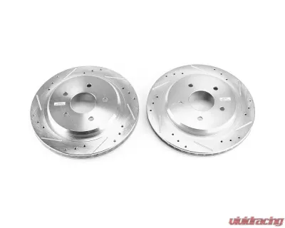 Power Stop Evolution Drilled & Slotted Rotors - Pair Rear Cadillac XLR 2004-2009 - AR8261XPR