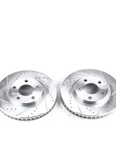 Power Stop Evolution Drilled & Slotted Rotors - Pair Front Buick Allure 2005-2009                                     - AR8280XPR - Image 2