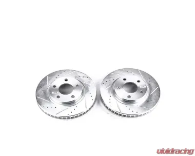 Power Stop Evolution Drilled & Slotted Rotors - Pair Front Buick Allure 2005-2009 - AR8280XPR