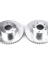 Power Stop Evolution Drilled & Slotted Rotors - Pair Front Pontiac GTO 2004                                     - AR8282XPR - Image 2