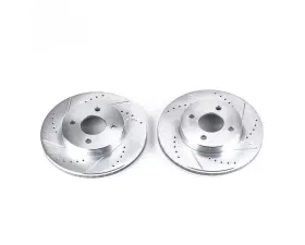 Power Stop Evolution Drilled & Slotted Rotors - Pair Front Chevrolet Cobalt 2005-2010