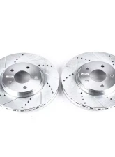 Power Stop Evolution Drilled & Slotted Rotors - Pair Front Chevrolet Cobalt 2005-2008                                     - AR8293XPR - Image 2