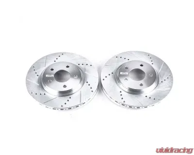 Power Stop Evolution Drilled & Slotted Rotors - Pair Front Chevrolet Cobalt 2005-2008 - AR8293XPR