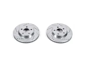 Power Stop Evolution Drilled & Slotted Rotors - Pair Front Buick LeSabre 2005