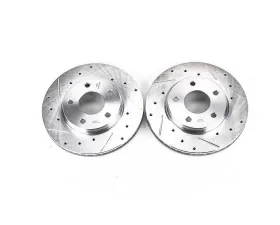 Power Stop Evolution Drilled & Slotted Rotors - Pair Front Dodge Caliber 2007-2012