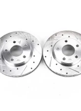 Power Stop Evolution Drilled & Slotted Rotors - Pair Front Dodge Caliber 2007-2012                                     - AR83068XPR - Image 2