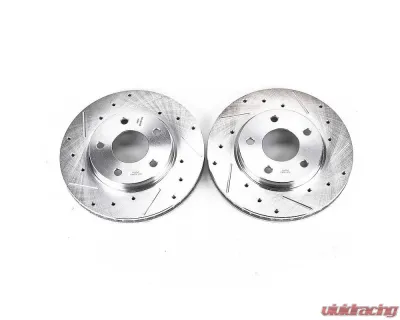 Power Stop Evolution Drilled & Slotted Rotors - Pair Front Dodge Caliber 2007-2012 - AR83068XPR