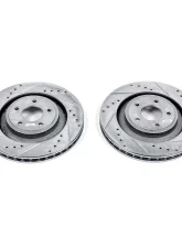 Power Stop Evolution Drilled & Slotted Rotors - Pair Front Chrysler 200 2013-2014                                     - AR83073XPR - Image 2