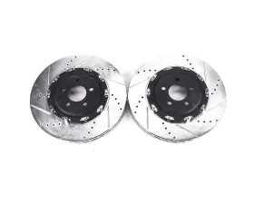 Power Stop Evolution Drilled & Slotted Rotors - Pair Front Dodge Challenger 2015-2019