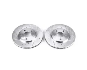 Power Stop Evolution Drilled & Slotted Rotors - Pair Front Chrysler Cirrus 1995-2000