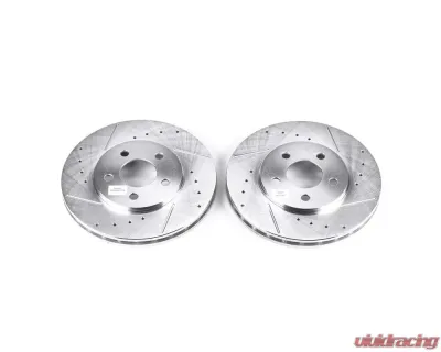 Power Stop Evolution Drilled & Slotted Rotors - Pair Front Chrysler Cirrus 1995-2000 - AR8341XPR