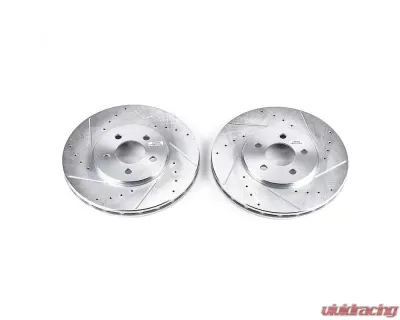 Power Stop Evolution Drilled & Slotted Rotors - Pair Front Chrysler Cirrus 1995-2000 - AR8342XPR