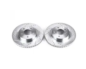 Power Stop Evolution Drilled & Slotted Rotors - Pair Front Chrysler 300M 1999-2004