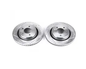 Power Stop Evolution Drilled & Slotted Rotors - Pair Front Chrysler 300M 1999-2004
