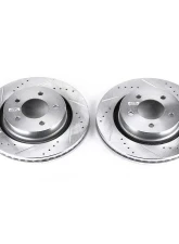 Power Stop Evolution Drilled & Slotted Rotors - Pair Front Chrysler 300M 1999-2004                                     - AR8348XPR - Image 2
