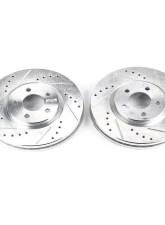 Power Stop Evolution Drilled & Slotted Rotors - Pair Front Chrysler PT Cruiser 2003-2009                                     - AR8352XPR - Image 2