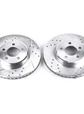 Power Stop Evolution Drilled & Slotted Rotors - Pair Front Chrysler 300 2005-2019                                     - AR8358XPR - Image 2