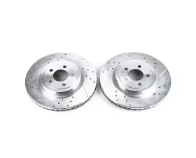 Power Stop Evolution Drilled & Slotted Rotors - Pair Front Chrysler 300 2005-2019
