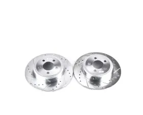 Power Stop Evolution Drilled & Slotted Rotors - Pair Rear Chrysler 300 2005-2019