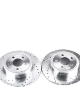 Power Stop Evolution Drilled & Slotted Rotors - Pair Rear Chrysler 300 2005-2019                                     - AR8361XPR - Image 2