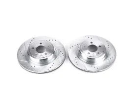 Power Stop Evolution Drilled & Slotted Rotors - Pair Rear Dodge Charger 2006-2018
