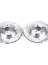 Power Stop Evolution Drilled & Slotted Rotors - Pair Rear Dodge Charger 2006-2018                                     - AR8371XPR - Image 2