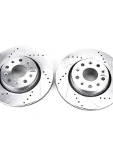 Power Stop Evolution Drilled & Slotted Rotors - Pair Front Jeep Wrangler 2018-2019                                     - AR8386XPR - Image 2