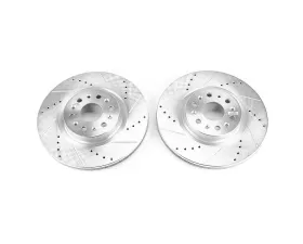 Power Stop Evolution Drilled & Slotted Rotors - Pair Front Buick Enclave 2018-2019