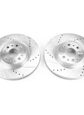 Power Stop Evolution Drilled & Slotted Rotors - Pair Front Buick Enclave 2018-2019                                     - AR84102XPR - Image 2