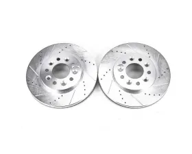 Power Stop Evolution Drilled & Slotted Rotors - Pair Front Ford Freestar 2004-2007