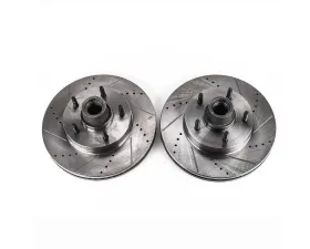 Power Stop Evolution Drilled & Slotted Rotors - Pair Front Ford E-150 2004-2006