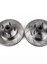 Power Stop Evolution Drilled & Slotted Rotors - Pair Front Ford E-150 2004-2006                                     - AR85111XPR - Image 2