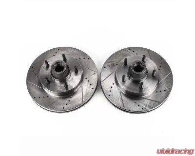 Power Stop Evolution Drilled & Slotted Rotors - Pair Front Ford E-150 2004-2006 - AR85111XPR