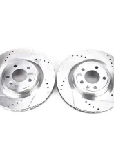 Power Stop Evolution Drilled & Slotted Rotors - Pair Front Ford Mustang 2011-2014                                     - AR85144XPR - Image 2