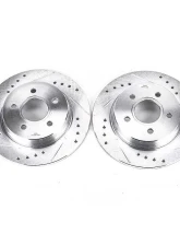 Power Stop Evolution Drilled & Slotted Rotors - Pair Rear Ford Focus 2012-2018                                     - AR85145XPR - Image 2