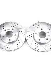 Power Stop Evolution Drilled & Slotted Rotors - Pair Front Ford C-Max 2014-2018                                     - AR85146XPR - Image 2